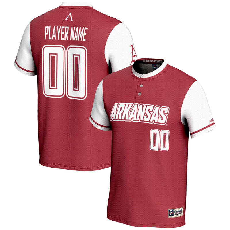 Arkansas Razorbacks NIL Pick-A-Player Lightweight Softball Jersey - Red