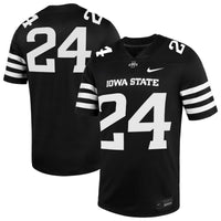 #24 Black Iowa State Cyclones Alternate Game Jersey