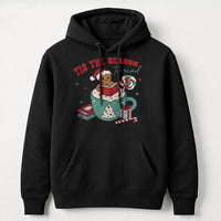 Adorable Gingerbread Reading Bookish Hooded Sweatshirt, Tis the Season to Read Hoodie, Christmas Book Lover Pullover, Comfy Winter Holiday Present