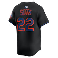 New York Mets Juan Soto Black Alternate Limited Player Jersey