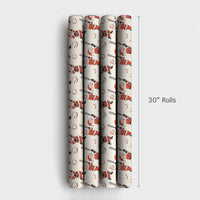 Sports Christmas Gift Wrap, Baseball Santa Wrapping Paper, Baseball Holiday Wrapping Paper, Santa Claus Athletic Wrapping Paper, Fan Present