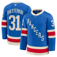 New York Rangers Igor Shesterkin Blue Centennial Premium Jersey