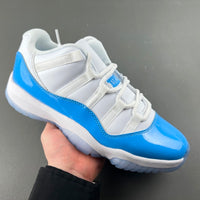 Low Top Sneakers, White University Blue Colorway, Lace Up Design, Casual Gift for Sneaker Fans