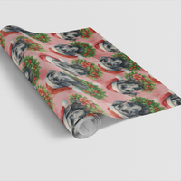 Festive Dog Holiday Gift Wrap, Great Dane Christmas Wrapping Paper, Gentle Giant Wrapping Paper, Dog Lover Gift Wrap, Holiday Paper Roll