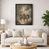 Star of Bethlehem Nativity Poster, Three Wise Men Christmas Wall Art, Christian Holiday Print, Faith Digital Download Home Decor