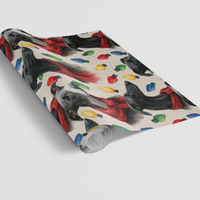 Watercolor Dog Gift Wrap, Greyhound Christmas Wrapping Paper, Holiday Dog Wrapping Paper, Festive Winter Gift Wrap