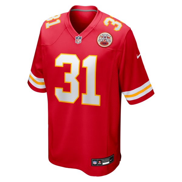 Kansas City Chiefs Priest Holmes Red Game Retired Player Jersey