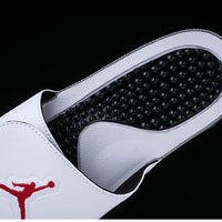 Retro Slides, White Black Colorway, Slip On Design, Casual Gift for Shoe Lovers