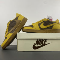 Low Top Sneakers, Khaki Yellow Colorway, Reverse Hook Design, Lace Up Design, Casual Gift for Sneaker Fans