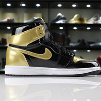 Sneakers, Black Gold Colorway, Lace Up Design, Casual Gift for Sneaker Fans
