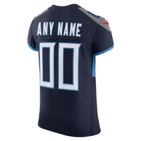 Tennessee Titans Navy Elite Custom Jersey