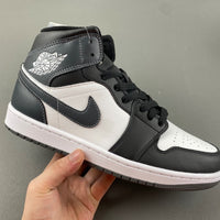 Mid Top Sneakers, Blue White Colorway, Lace Up Design, Casual Gift for Sneaker Fans
