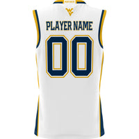 West Virginia Mountaineers Lightweight NIL Pick-A-Player Basketball Jersey - White