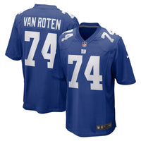 New York Giants Greg Van Roten Royal Team Game Jersey