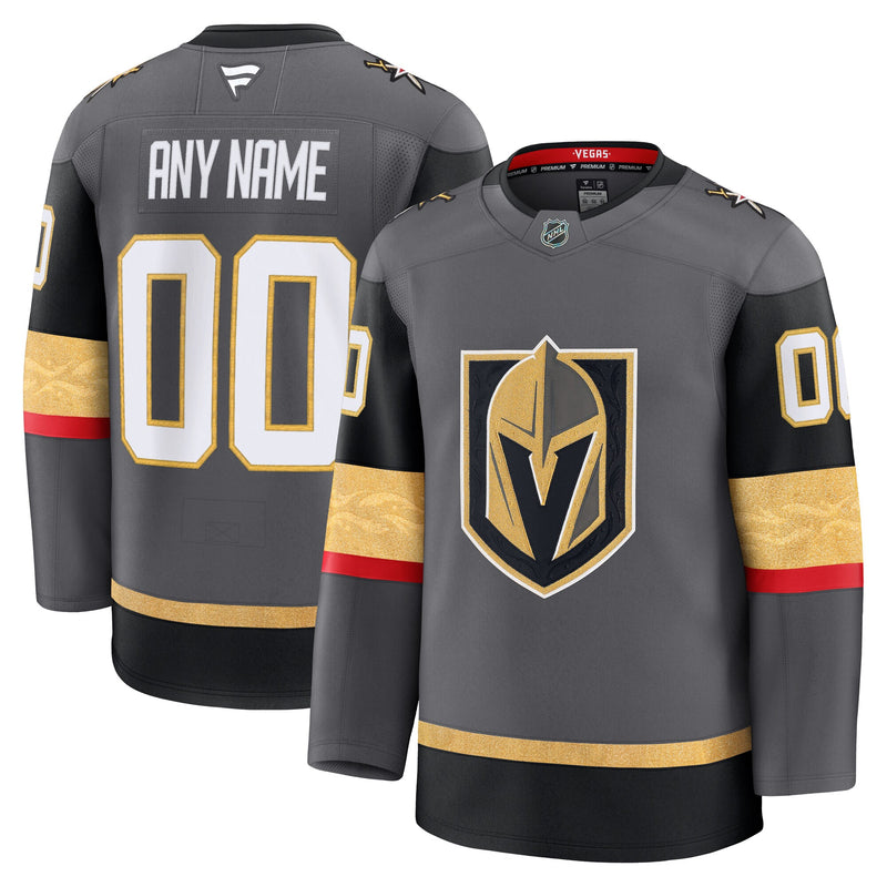Vegas Golden Knights Gray Alternate Premium Custom Jersey