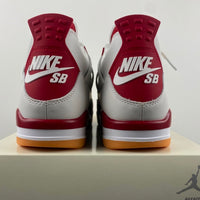 Retro Low Top Sneakers, White Red Gray Colorway, Suede Footwear, Lace Up Design, Casual Gift for Sneaker Fans