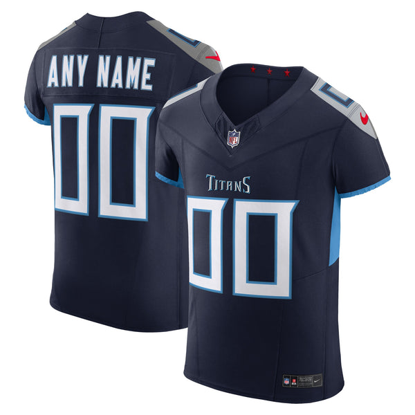 Tennessee Titans Navy Elite Custom Jersey