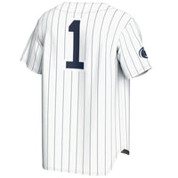 #1 Penn State Nittany Lions Lightweight Baseball Fashion Jersey - White