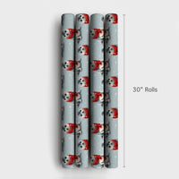 Adorable Winter Seal Gift Wrap, Baby Seal Christmas Wrapping Paper, Watercolor Animal Wrapping Paper, Holiday Gift Wrap, Winter Present Roll