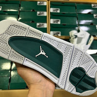 Low Top Sneakers, White Green Colorway, Lace Up Design, Casual Gift for Sneaker Fans