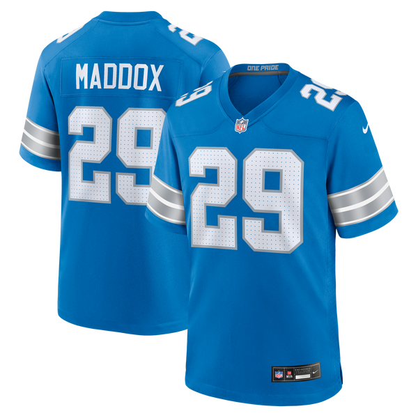 Detroit Lions Avonte Maddox Blue Team Game Jersey