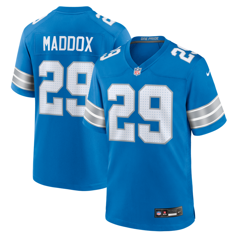 Detroit Lions Avonte Maddox Blue Team Game Jersey