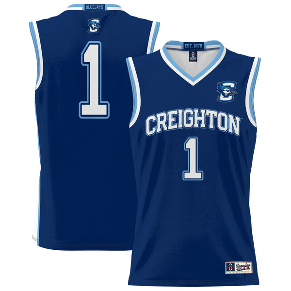 #1 Creighton Bluejays Lightweight Basketball Jersey - Blue