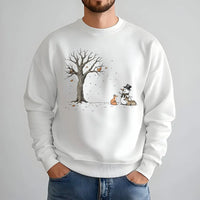Snowman Woodland Critters Sweatshirt, Winter Forest Animals Sweatshirt, Adorable Christmas Wildlife Sweatshirt, Comfy Nature Holiday Crewneck