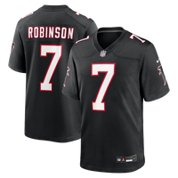 Atlanta Falcons Bijan Robinson Black Throwback Game Jersey