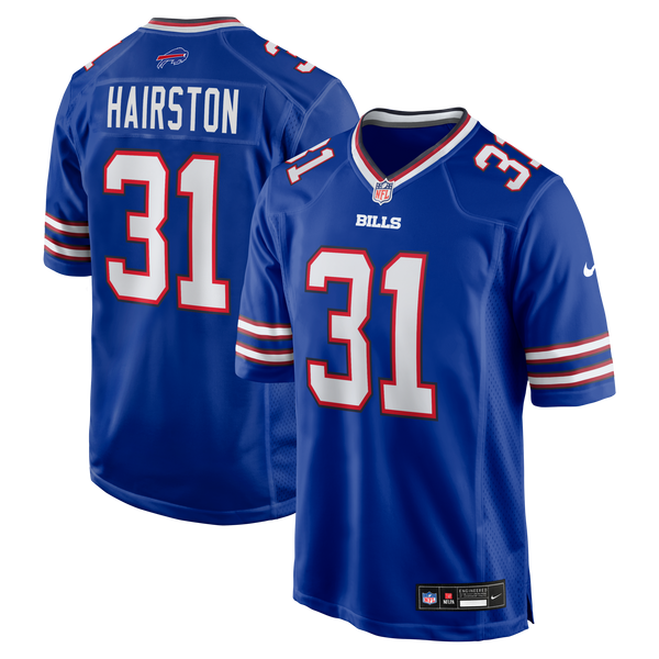 Buffalo Bills Maxwell Hairston Royal Game Player Jersey