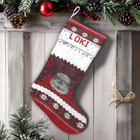 Adorable Pet Holiday Stocking, Chinchilla Christmas Stocking, Personalized Christmas Stocking, Custom Animal Lover Fireplace Mantel Decor Present