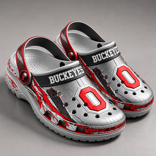 OSU Block O - Scarlet and Gray Statement Clogs - main