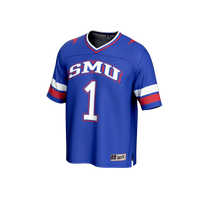 #1 SMU Mustangs Collegiate Football Fashion Jersey - Royal