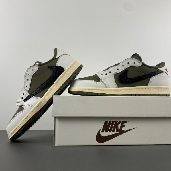 Low Top Sneakers, White Black Green Colorway, Lace Up Design, Casual Gift for Sneaker Fans