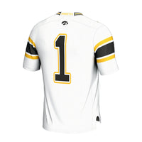 Iowa Hawkeyes Lightweight Collegiate Football Fashion Jersey - White