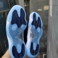 Sneakers, Navy White Colorway, Lace Up Design, Casual Gift for Sneaker Fans