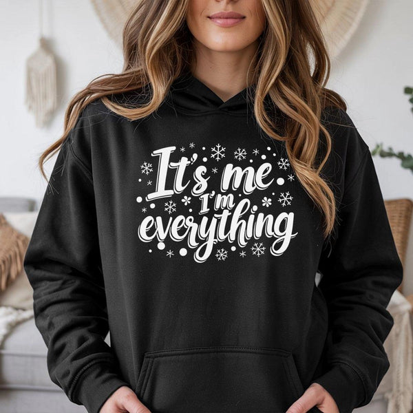 Festive Wreath Xmas Hoodie, I Have Everything I Want for Christmas Hoodie, Holiday Couple Sweatshirt, Winter Graphic Hoodie, 