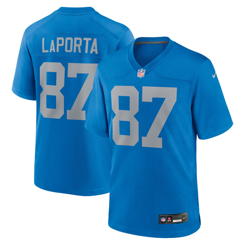 Detroit Lions Sam LaPorta Blue Alternate Game Jersey