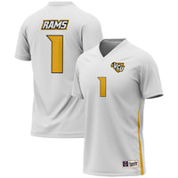 #1 VCU Rams Soccer Lightweight Fashion Jersey - White