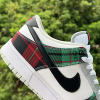 Low Top Sneakers, Green White Black Colorway, Lace Up Design, Casual Gift for Sneaker Fans