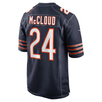 Chicago Bears Nick McCloud Navy Team Game Jersey