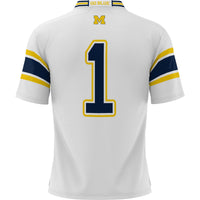 #1 Michigan Wolverines Football Jersey - White