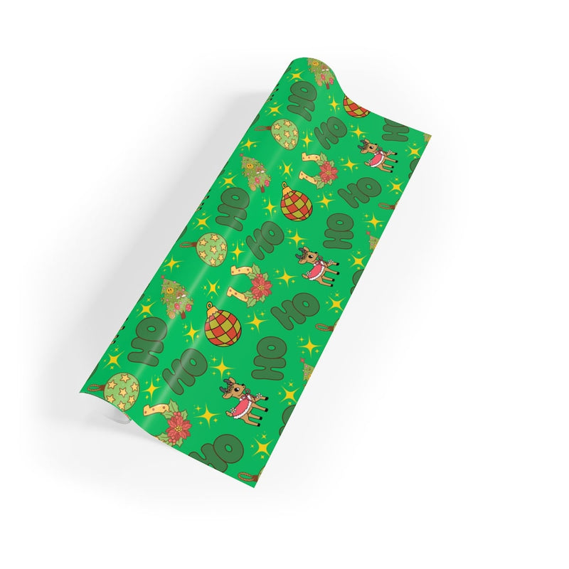 Festive Country Christmas Gift Wrap, Western Cowboy Reindeer Wrapping Paper, Retro Rodeo Holiday Wrapping Paper, Rustic Winter Gift Wrap