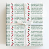 Holy Biblical Christian Gift Wrap, Nativity Scripture Christmas Wrapping Paper, Religious Holiday Wrapping Paper Roll