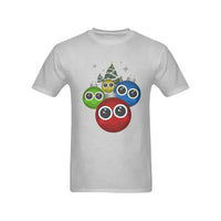 Adorable Holiday Bauble Shirt, Christmas Ornaments Cartoon T-Shirt, Preshrunk Cotton Festive Xmas Tee, Winter Holiday Present for Men