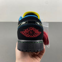 Low Top Sneakers, Black Yellow Colorway, Lace Up Design, Casual Gift for Sneaker Fans