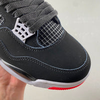 Mid Top Sneakers, Black Red Gray Colorway, Lace Up Design, Casual Gift for Sneaker Fans