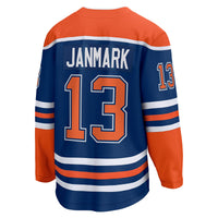 Edmonton Oilers Mattias Janmark Royal Home Breakaway Jersey