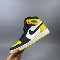 Sneakers, Black Yellow Colorway, Lace Up Design, Casual Gift for Sneaker Fans