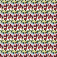 Humorous Sports Holiday Gift Wrap, Soccer Santa Wrapping Paper, Santa Strikes Again Christmas Paper, Soccer Player Present Wrap Roll